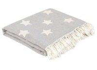 Плед Lotus Home - Star throw grey (Турция), 130 х 170 см